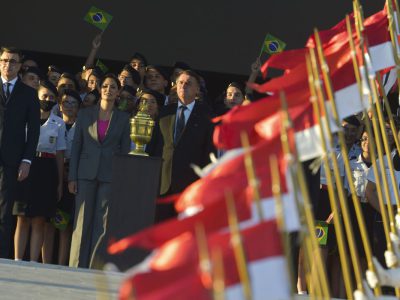 Presidente participa de cerimônia da chegada de coração de D. Pedro I