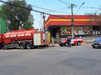 Princípio de incêndio assusta funcionários de supermercado em Jardim da Penha