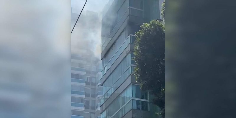 Incêndio atinge apartamento e causa explosão em Jardim Camburi, Vitória