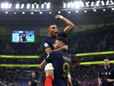 Artilheiros Giroud e Mbappé fazem França avançar: 3 a 1 na Polônia