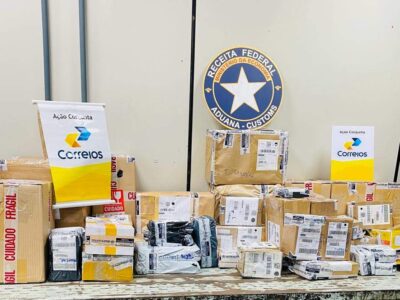 Alfândega de Vitória apreende mercadorias nos Correios avaliadas em mais de R$ 330 mil
