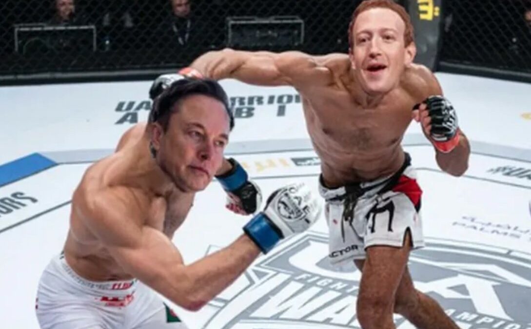 Musk chama Zuckerberg para “luta” e sugere octógono do UFC como ringue