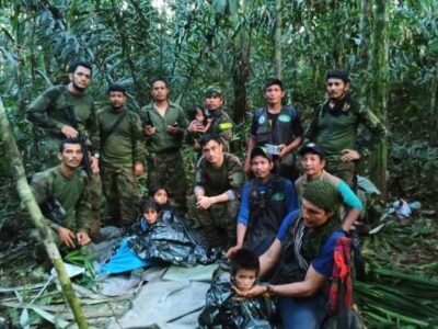 Crianças e bebê são encontrados vivos após queda de avião na Colômbia