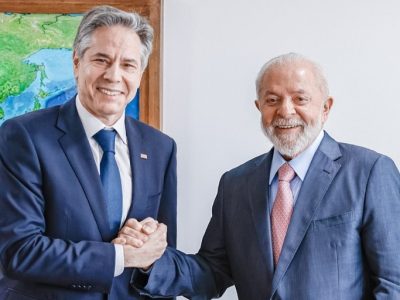 Presidente Lula recebe secretário de Estado dos Estados Unidos, Antony Blinken