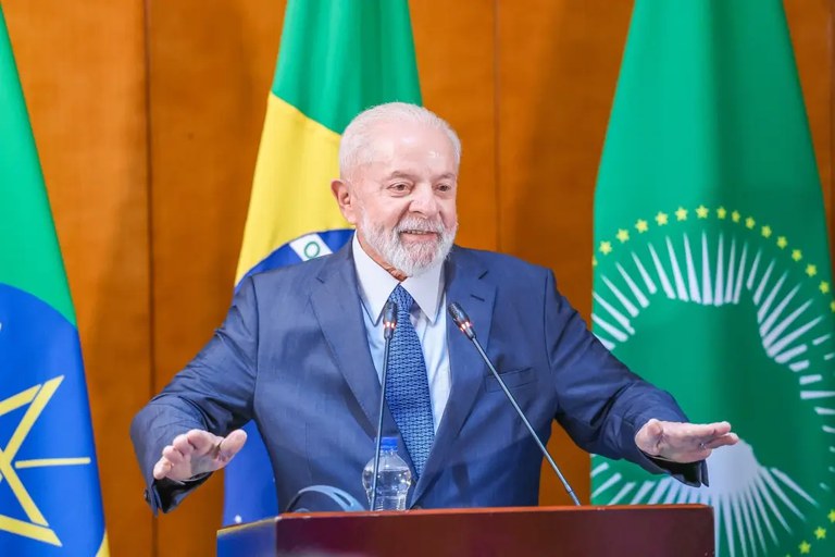 Na Etiópia, Lula exalta união entre Brasil e África durante coletiva de imprensa