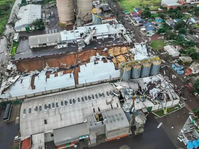 Microexplosão atinge município gaúcho de São Luiz Gonzaga
