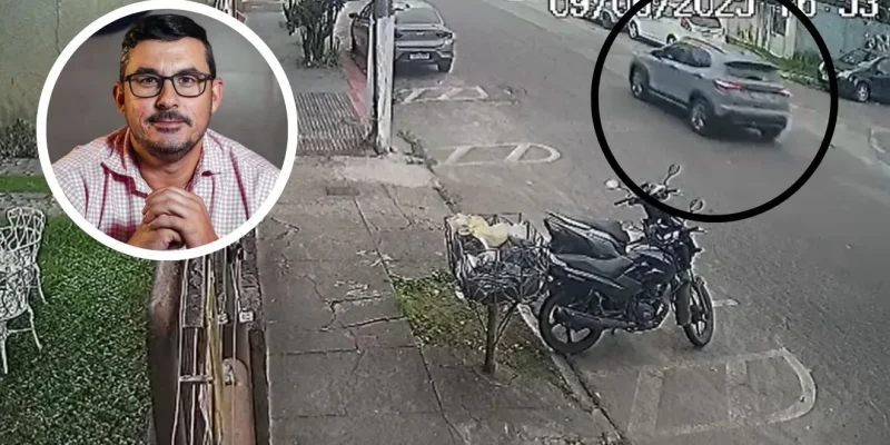 Câmeras mostram fuga de atirador que matou empresário na Praia da Costa