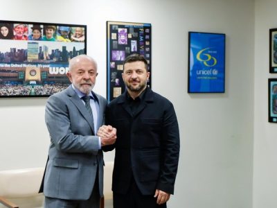 Encontro de Lula com o presidente da Ucrânia, Volodymir Zelensky