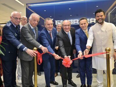 Alckmin inaugura escritório da Embraer em Nova Délhi