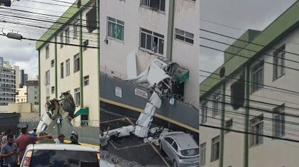 Avião cai, bate em prédio e deixa dois mortos em Belo Horizonte; Globocop captou momento do acidente