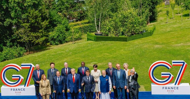 “Os desafios se multiplicam, mas a solidariedade internacional encolhe”, afirma Lula, ao discursar na Cúpula do G7