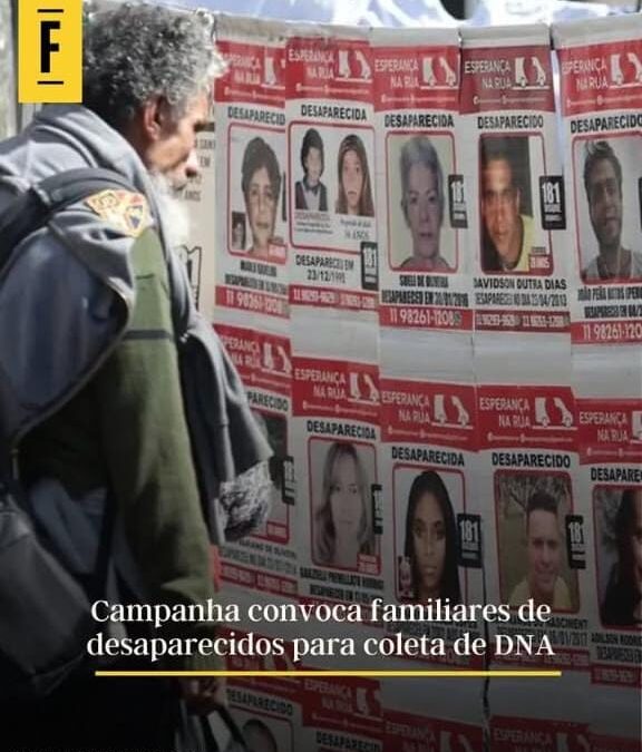 Famílias de pessoas desaparecidas: coleta gratuita de DNA em 342 postos do país Famílias de pessoas desaparecidas: coleta gratuita de DNA em 342 postos do país